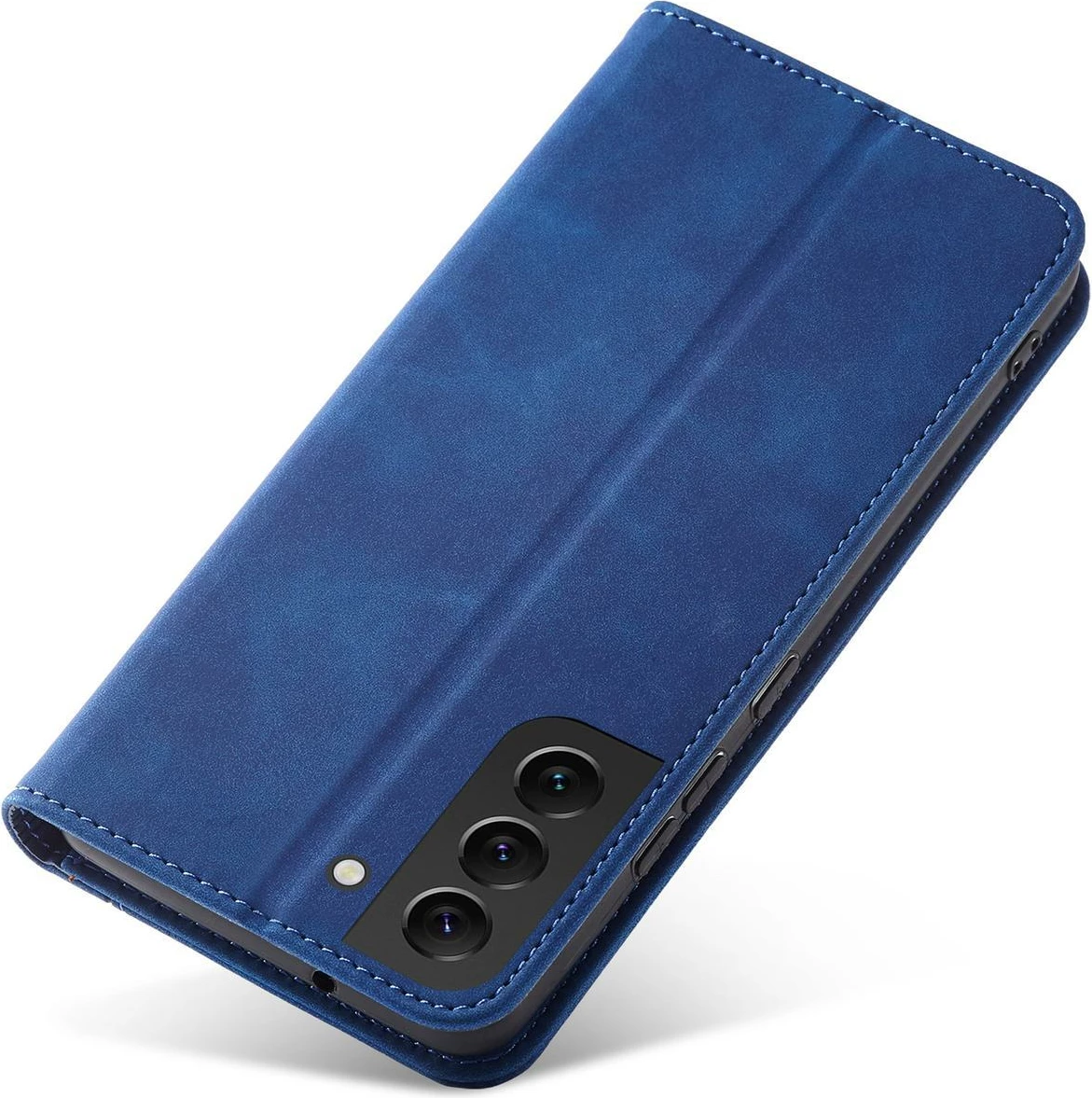 Mbështjellës Hurtel Magnet Fancy Case për Samsung Galaxy S23+, me kapak, portofol dhe qëndrim, Blu