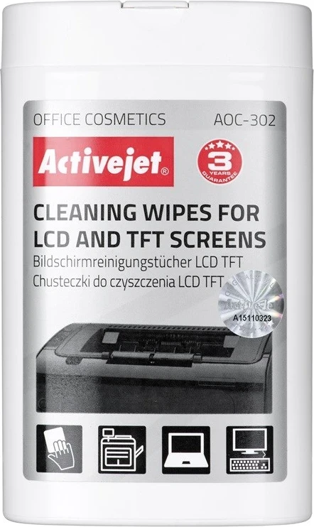 Peceta pastrimi LCD Activejet AOC-302, 100 copë