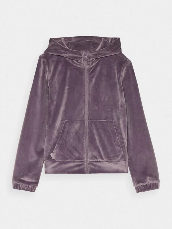 Duks me kapuç për vajza 4f, kadife