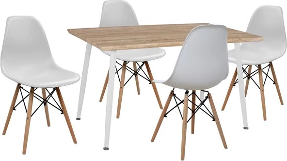 Set Tavoline Ngrenje 5 pjesë FH10349.02 Tavoline 120x70x76,5 cm & Karrige Twist