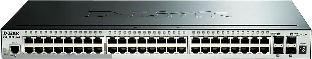 Switch D-Link DGS-1510-52X, 48 porta Gigabit, 4 porta 10G SFP+, Managed, Rack 1U