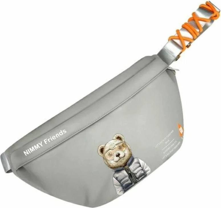 Çantë crossbody Nimmy Cool&Cute 2.0 Bear, gri