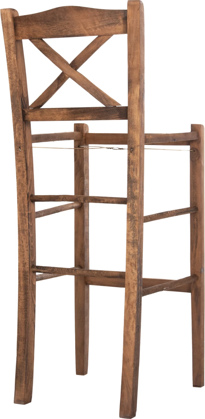 Karrige për bar LUCIUS FH5586.01 dru ahu, ngjyrë arre, 40,5x40x105H cm, vetëm korniza