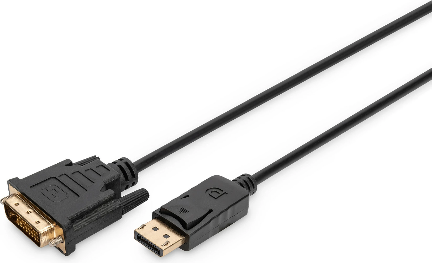 Kabllo adapter Digitus DisplayPort, 2 m, DisplayPort, DVI-D, e zezë
