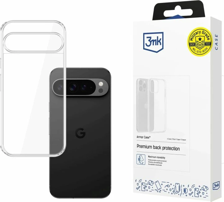 Kuti mbrojtëse për telefon 3mk Protection Armor Case Google Pixel 10 Pro XL, transparente