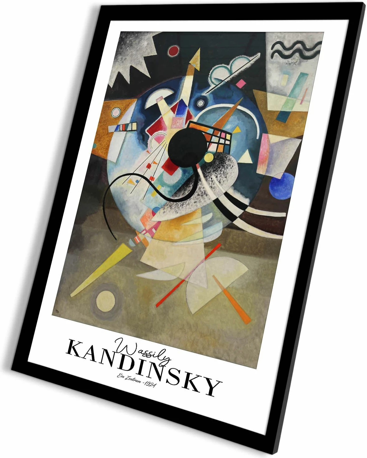Pikturë dekorative me kornizë, shumëngjyrëshe, Wallity, 4262SYHKANDINSKY-021, 42x62cm