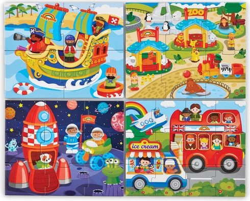 Happyland 4-in-1 Puzzles