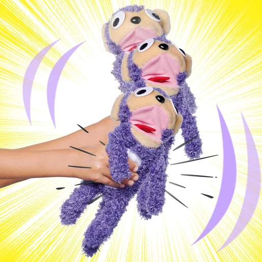 ScreamerZ Monkey Madness – Lodër Interaktive prej Pelushi 30 cm
