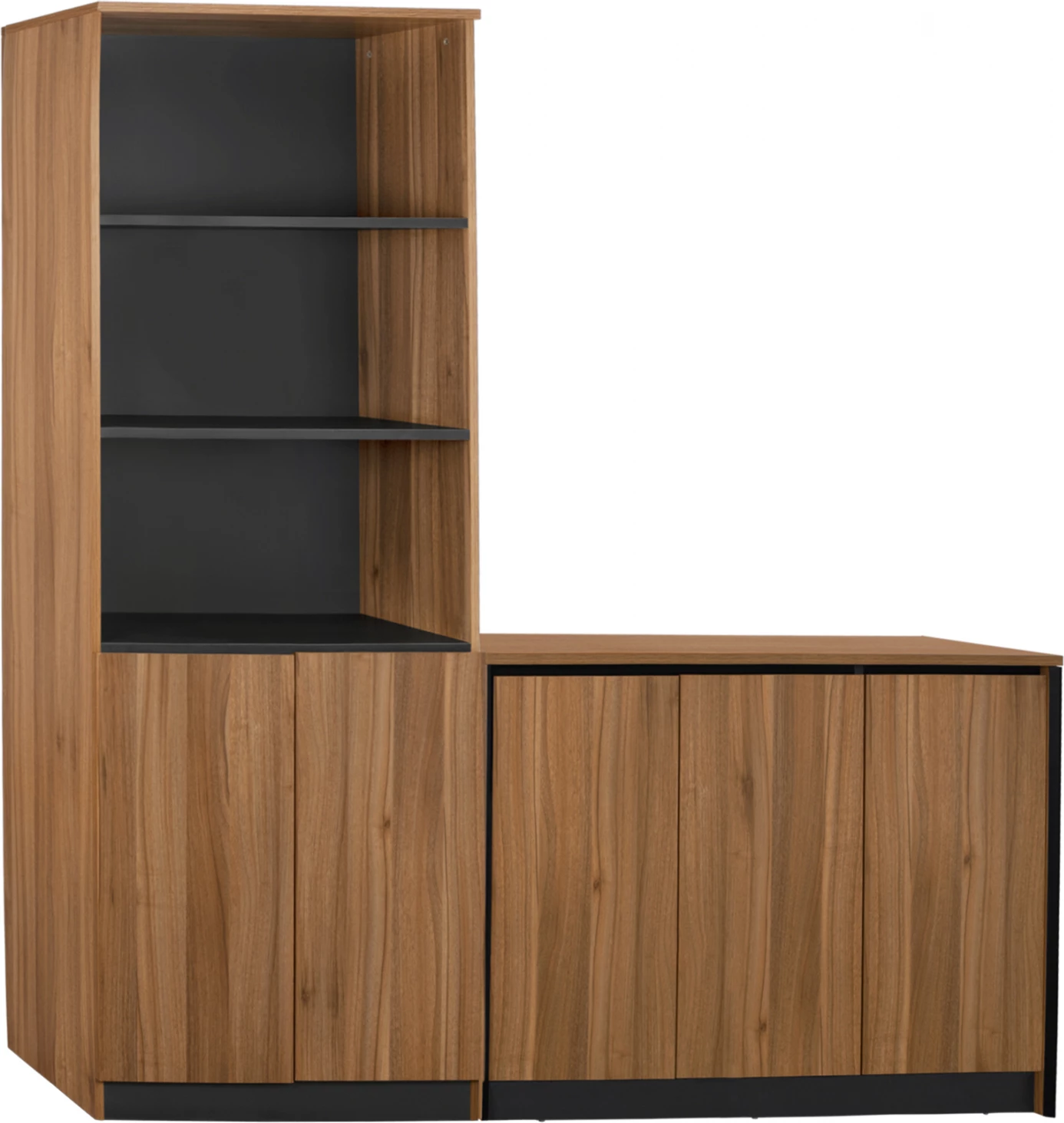 Set 2 pjesë bibliotekë profesionale për zyre me kabinet Supreme FH11369