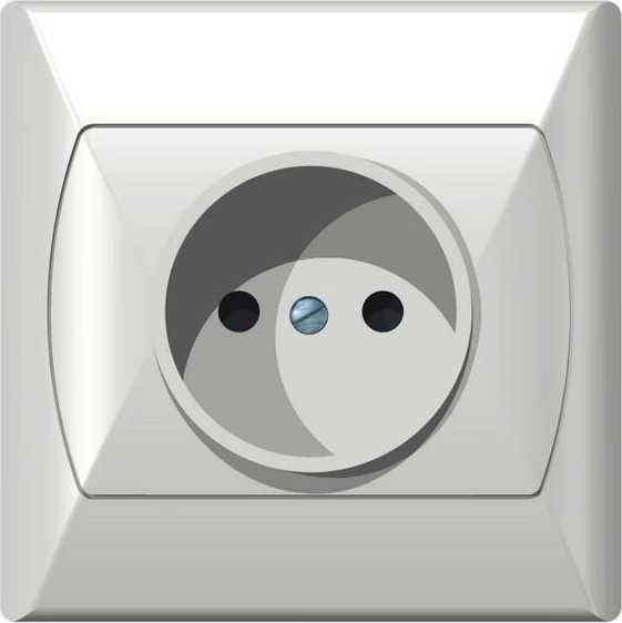 Prizë e vetme Ospel Akcent GP-1A/00, pa tokëzim, 16A 250V IP20, montim në mur, e bardhë
