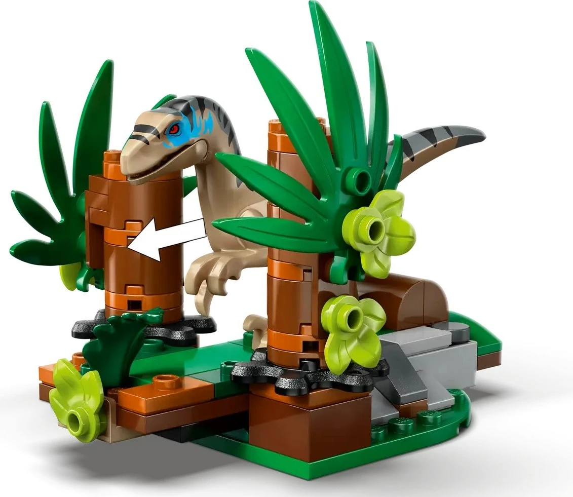 Set LEGO Jurassic World 76972 Raptor Off-Road Escape, 285 pjesë