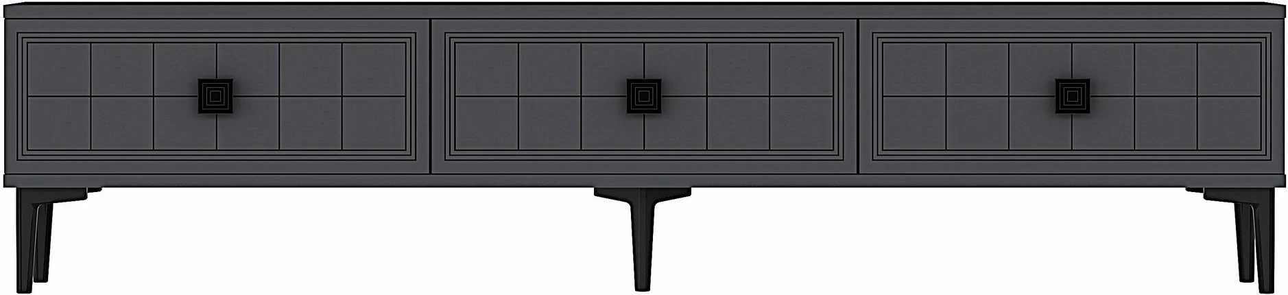 Komodë TV Skye Decor, ngjyrë antracit, 180 cm