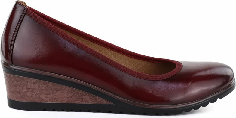 Këpucë me takë platformë për femra Vinceza 58628, të kuqe