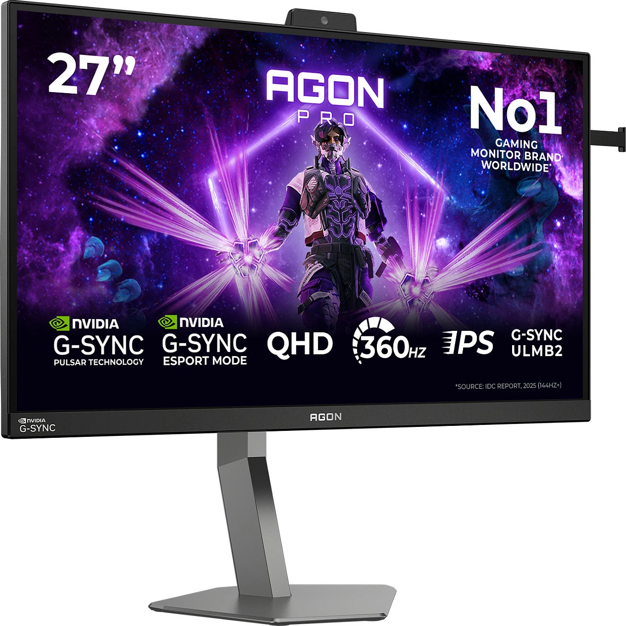 Monitor gaming AOC AGON PRO AG276QSG2, 27", QHD, 360Hz, Fast IPS, G-SYNC, i zi