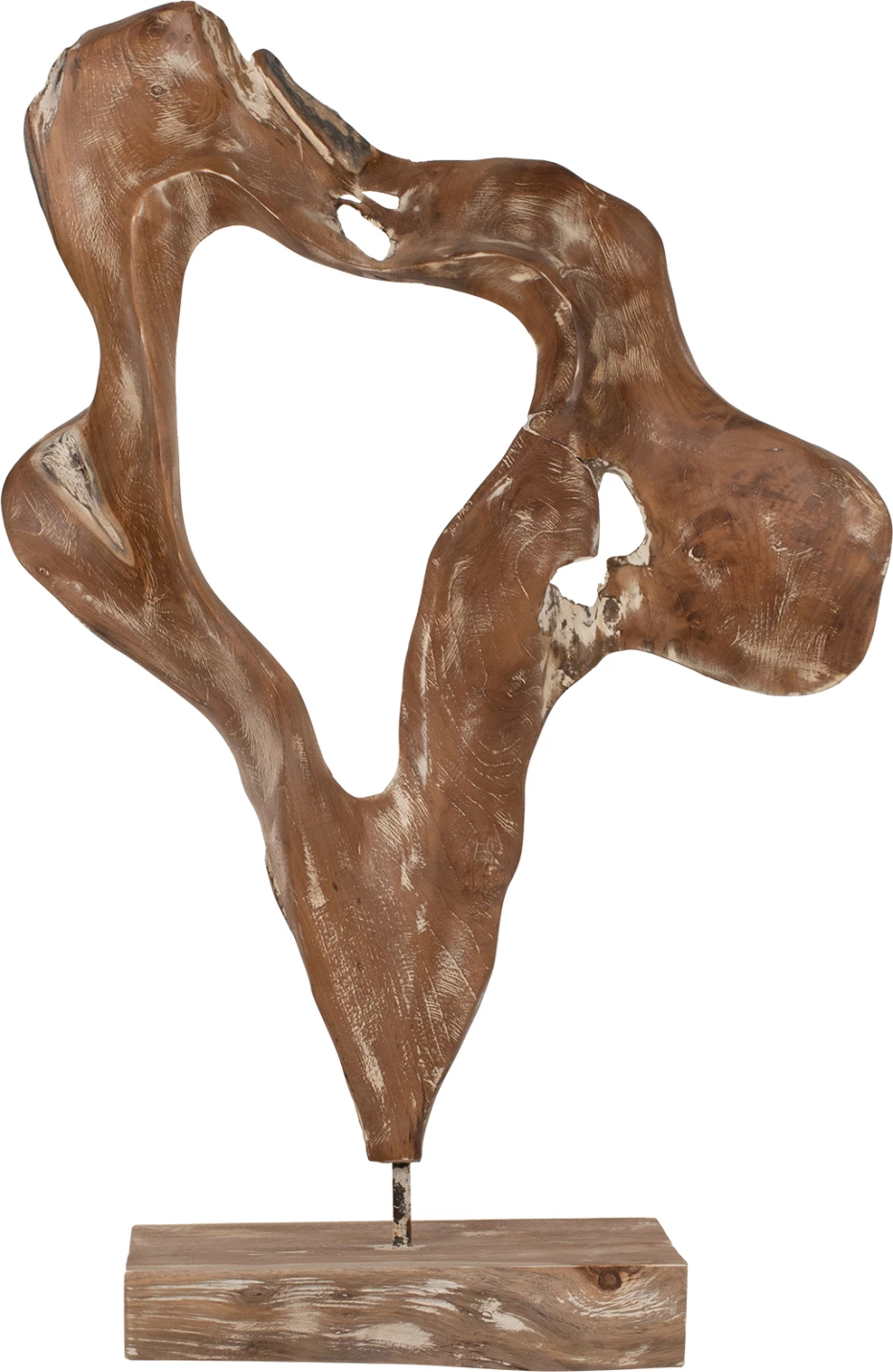 Dekor tavoline FH7715 dru tik i fortë, ngjyrë e bardhë, 26x16x70H