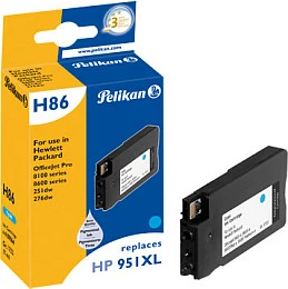 Kartrixh boje Pelikan H86 (CN045AE), HP 951XL kompatibil, Cyan, 17ml