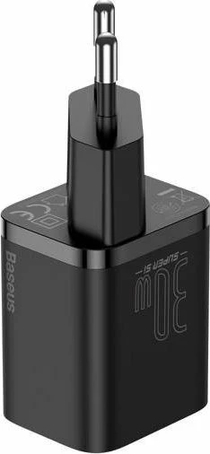 Karikues rrjeti Baseus Super Si CCCJG30CE 30W USB-C 3A, i zi