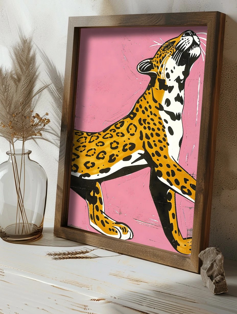 Pikturë dekorative me kornizë MDF, shumëngjyrëshe, Wallity, GE140-L