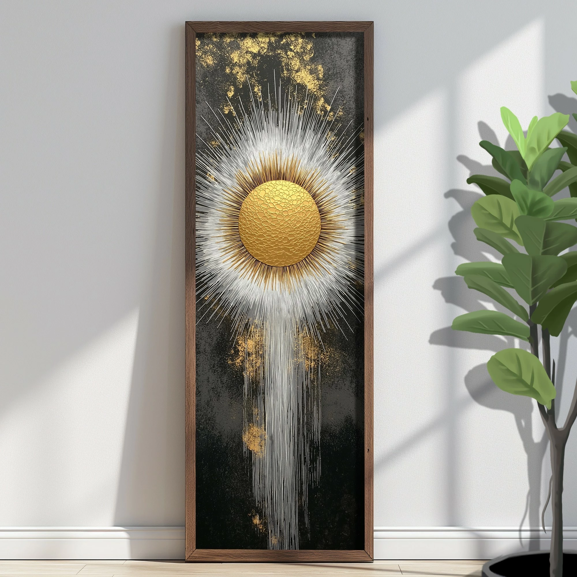 Pikturë dekorative me kornizë MDF, Wallity, EMR086, shumëngjyrëshe, 40x120x3.5 cm