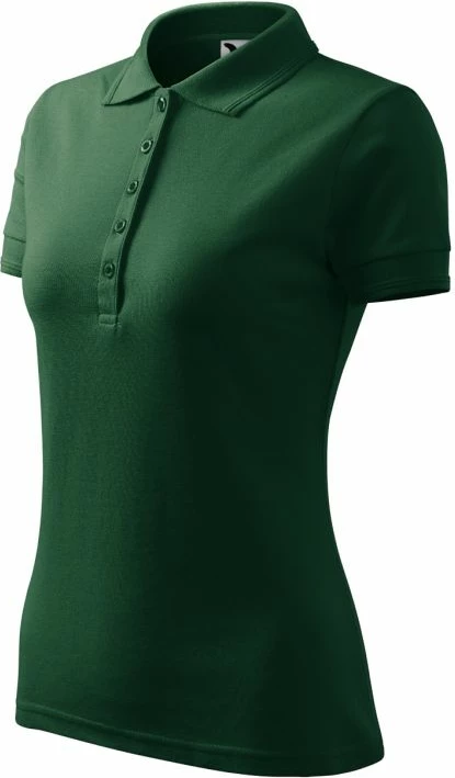 Polo maicë Malfini për femra, e gjelbër e errët [Madhësia: XS]