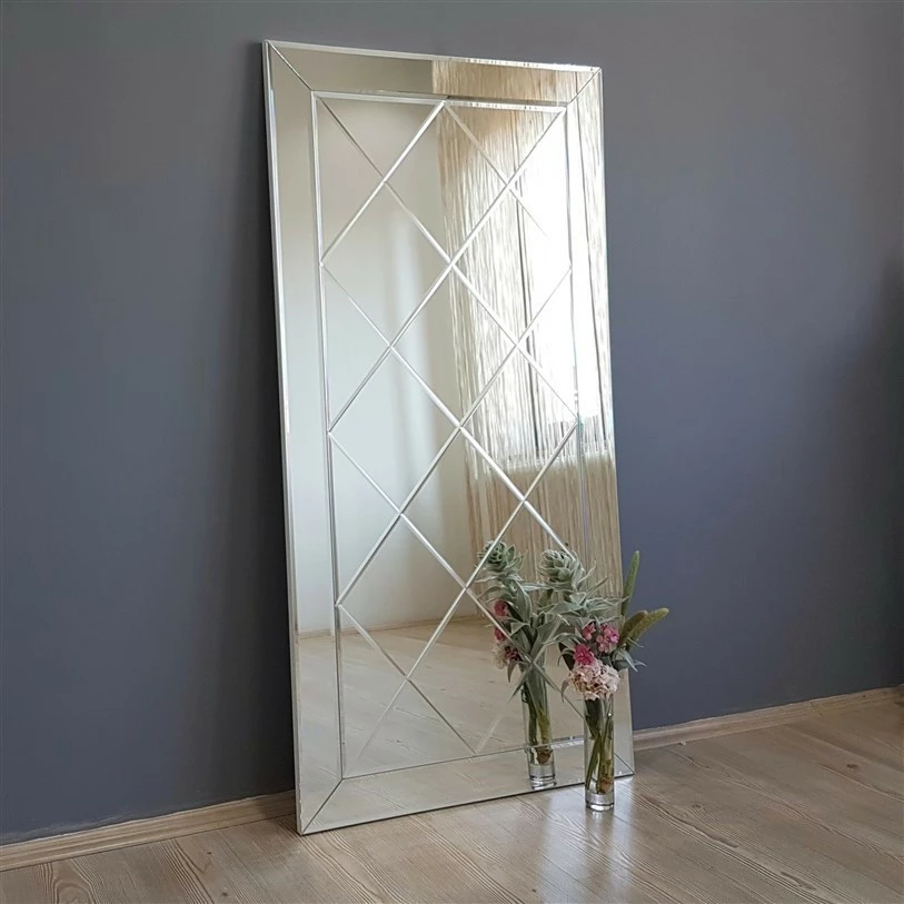 Pasqyrë Hanah Home, A306D, ngjyrë argjendi, 65x130cm