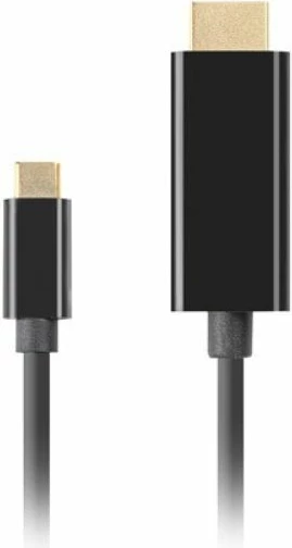 kabllo USB-C në HDMI Lanberg CA-CMHD-10CU-0010-BK, e zezë