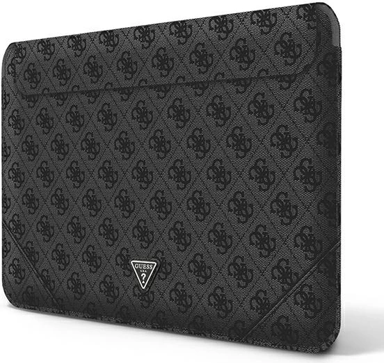 Mbështjellës laptopi Guess 4G Uptown Triangle Logo, 13-14", e zezë