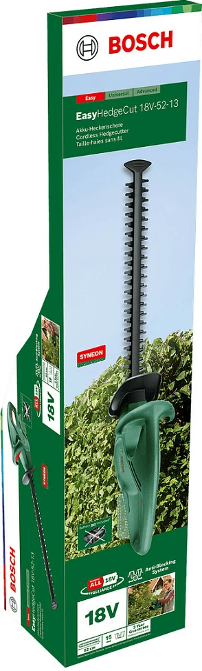 Gërshërë krasitëse Bosch EasyHedgeCut 18-52-13, bateri 18V, 2Ah, 52cm, e gjelbër