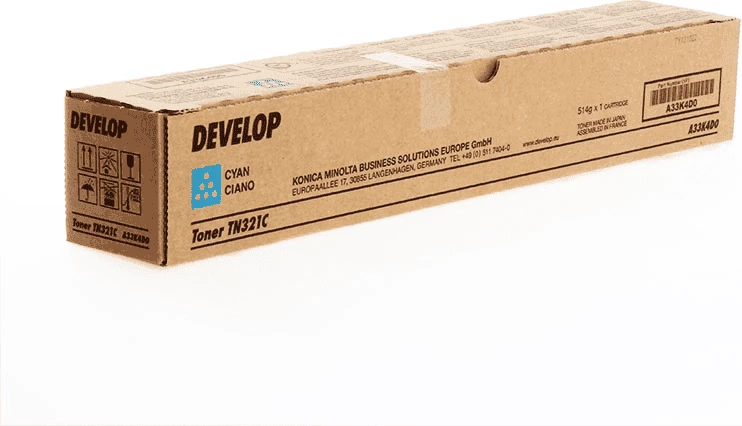 Toner, Develop TN-321C A33K4D0 rendiment 25,000 faqe, standard, cian