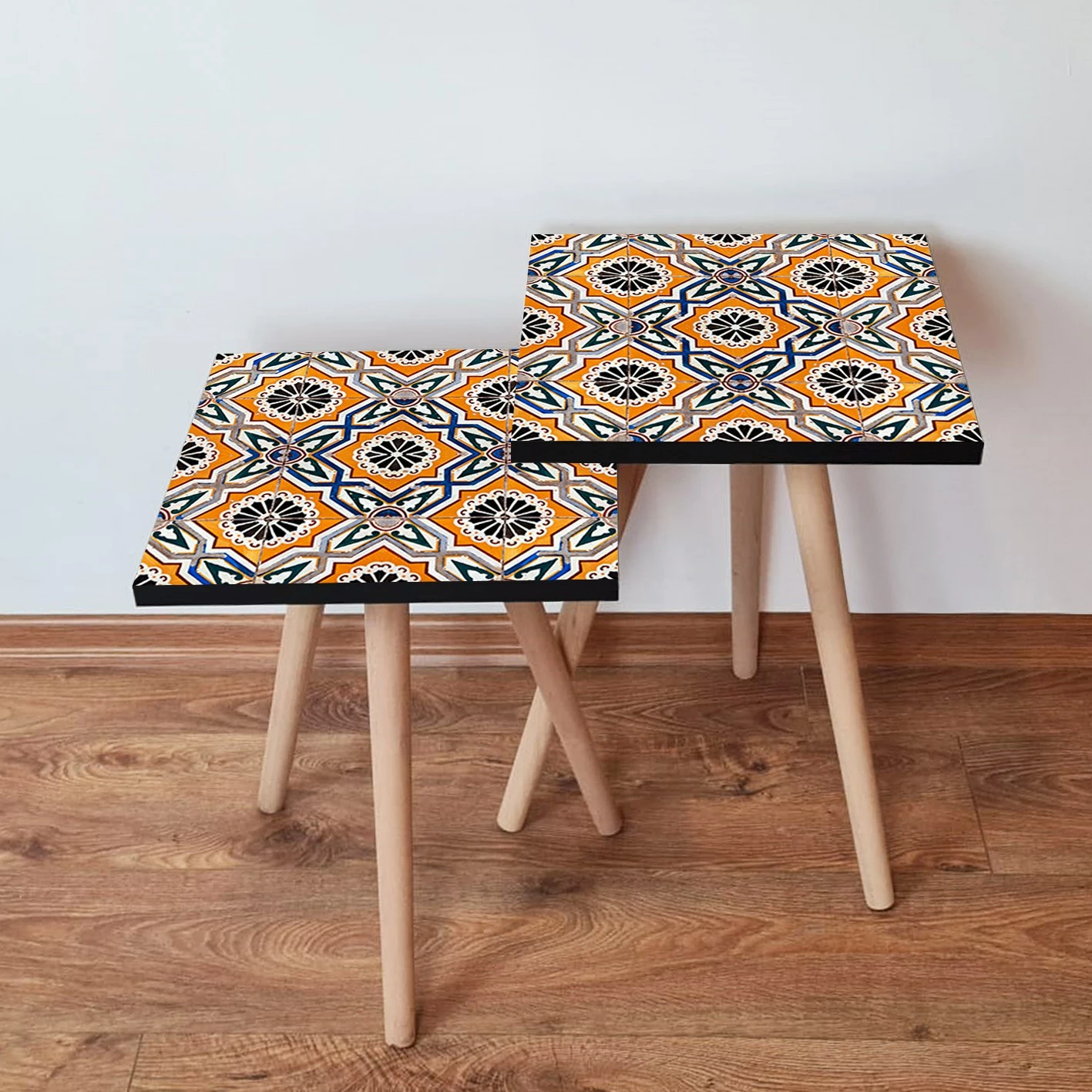 Set tavolinash të mbivendosura, shumëngjyrëshe, Skye Decor, 2Shp29 (2 copë)