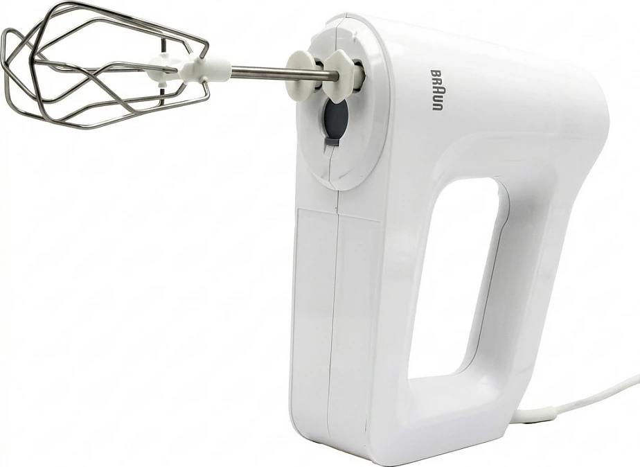 Mikser dore Braun HM3137WH, 500W, 5 shpejtësi, me tas dhe grirës 0.5L, i bardhë
