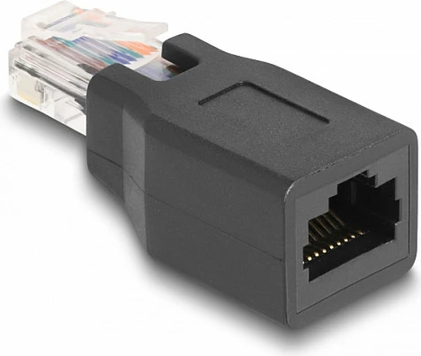 Adapter RJ50 DeLOCK plug-te-jack, pinout 1:1, RJ45/RJ48/RJ50, i zi