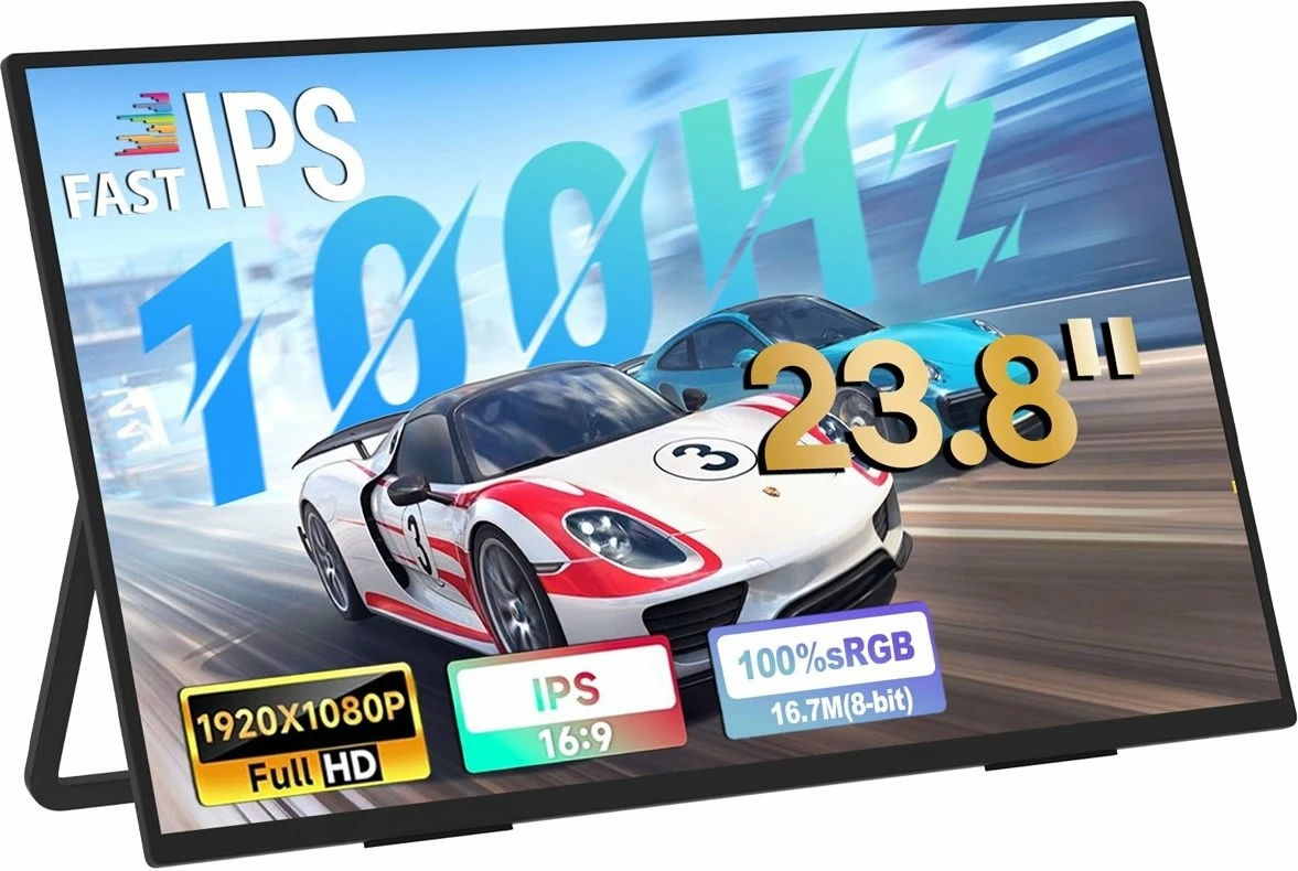 Monitor Zeuslap Z23Lite 23.8\" Full HD IPS 100Hz, i zi, set me kabllo HDMI/USB-C