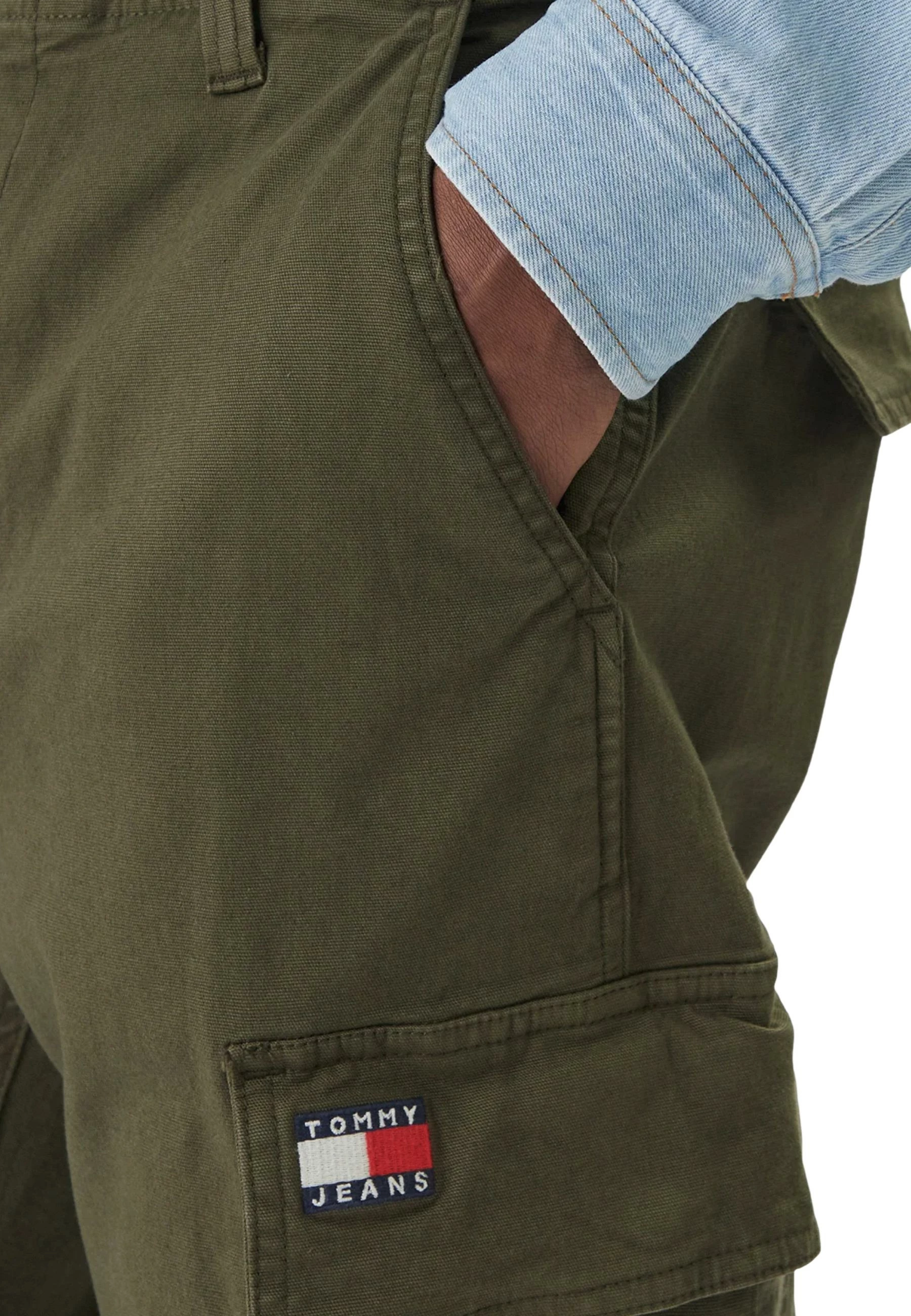 Pantallona për meshkuj Tommy Hilfiger Jeans DM0DM22651, të gjelbra të errëta [Madhësia: W30 L32]