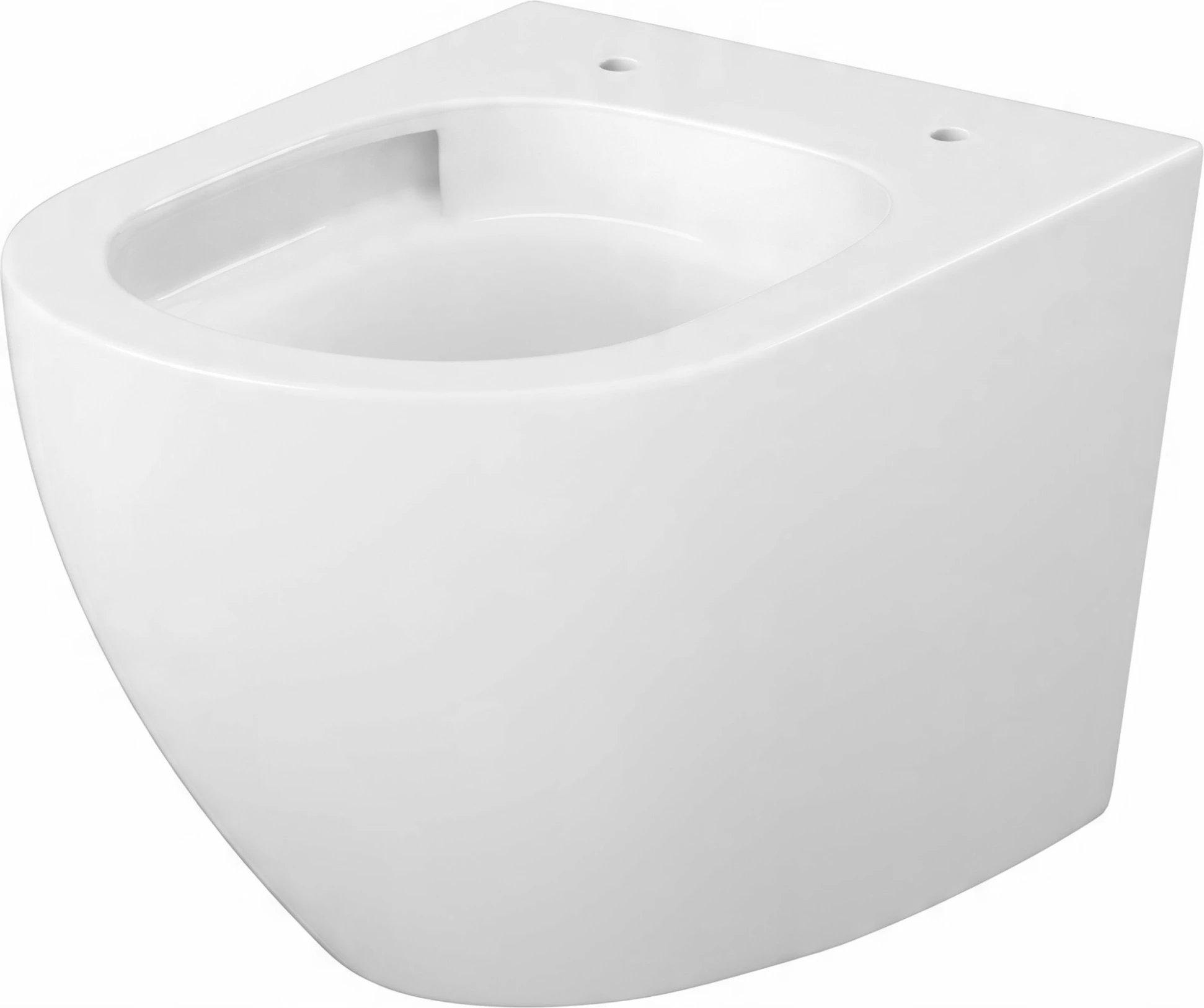 Tas WC Cersanit DESSE Vortex Mito 3D S4024-001 49x36 cm, rimless, i varshëm në mur, ulëse duroplast soft-close me Easy-Off, e bardhë (set me ulëse)