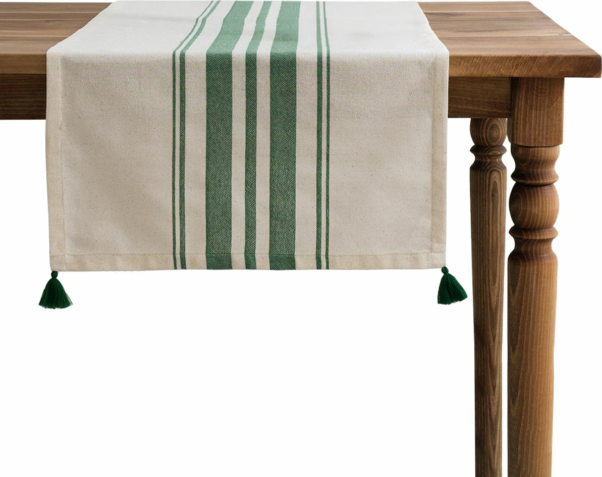 Runner tavoline Hermia, Tereza, ngjyrë e gjelbër