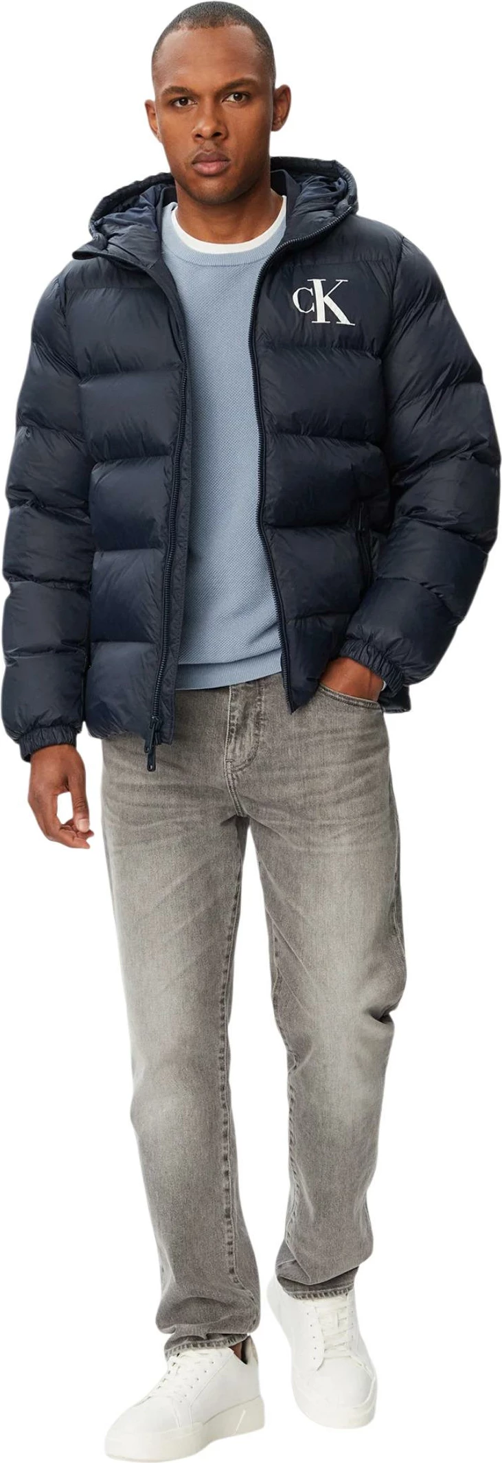 Jakne pufer për meshkuj Calvin Klein Jeans LV04RG513G, e kaltër [Madhësia: S]