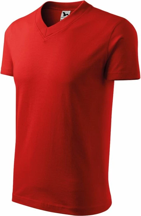 Maicë Adler me qafë V për meshkuj dhe femra, e kuqe