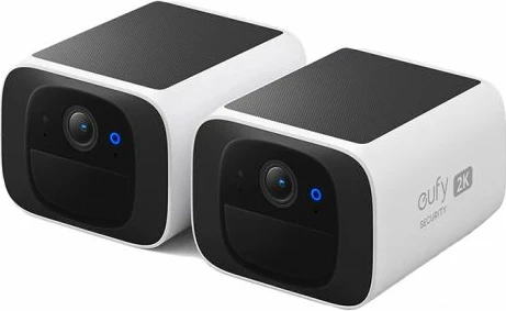 Kamerë sigurie Anker Eufy Security SoloCam S220, 2K, solar, Wi‑Fi 2.4GHz, 8GB, IP67, set 2 kamera, bardhë/zi