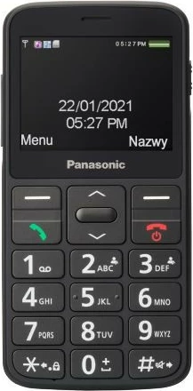 Celular Panasonic KX-TU160, për të moshuar, i zi