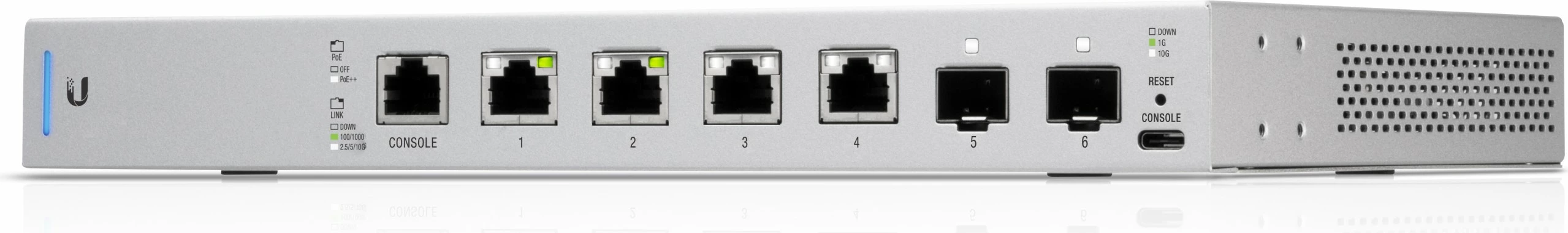 Switch Ubiquiti UniFi US-XG-6POE, 10G Ethernet, PoE, 1U, Gri