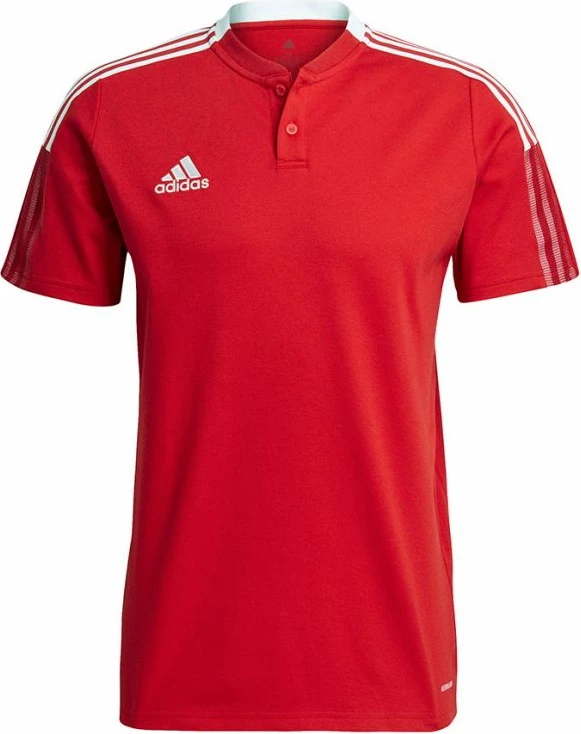Fanellë Polo adidas për meshkuj, e kuqe