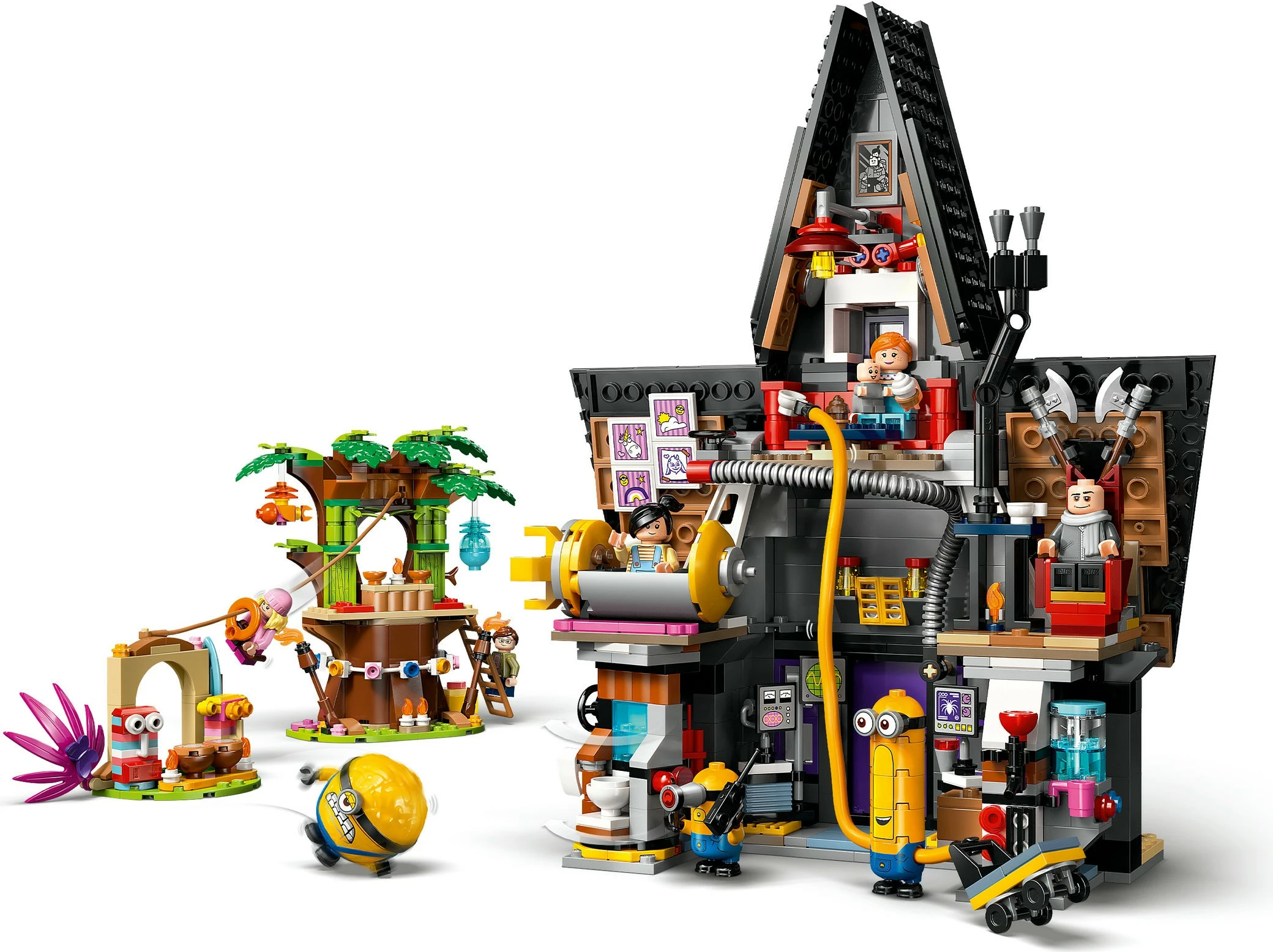 Set ndërtimi LEGO Minions dhe Shtëpia e Familjes së Gru-së, 868 pjesë, 1.31 kg