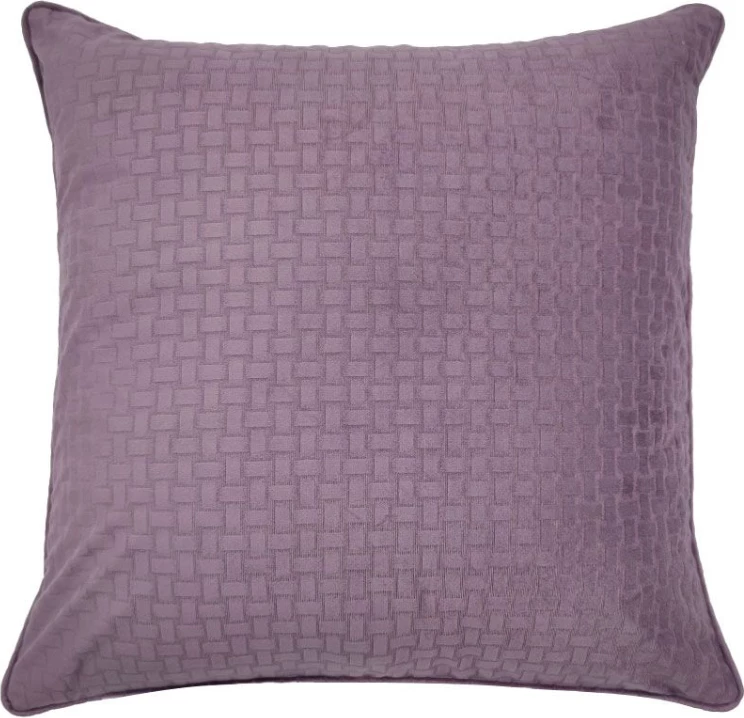 Jastëk dekorativ Paris, kadife, ngjyrë lejla, 45x45cm