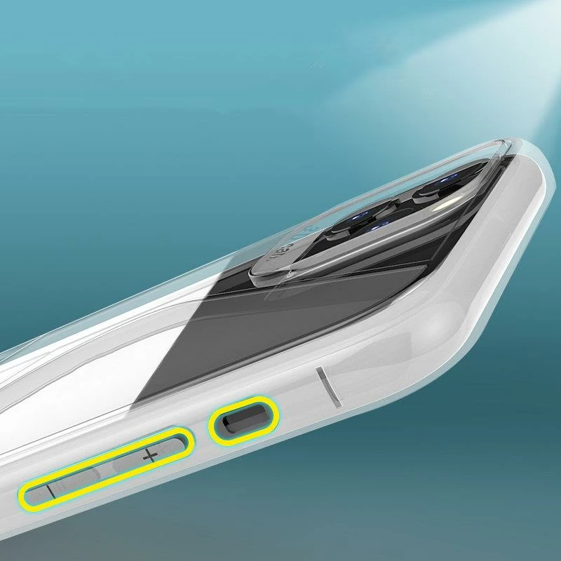 Mbështjellës Hurtel S-Case fleksibël për Huawei P40 Lite E, Transparent