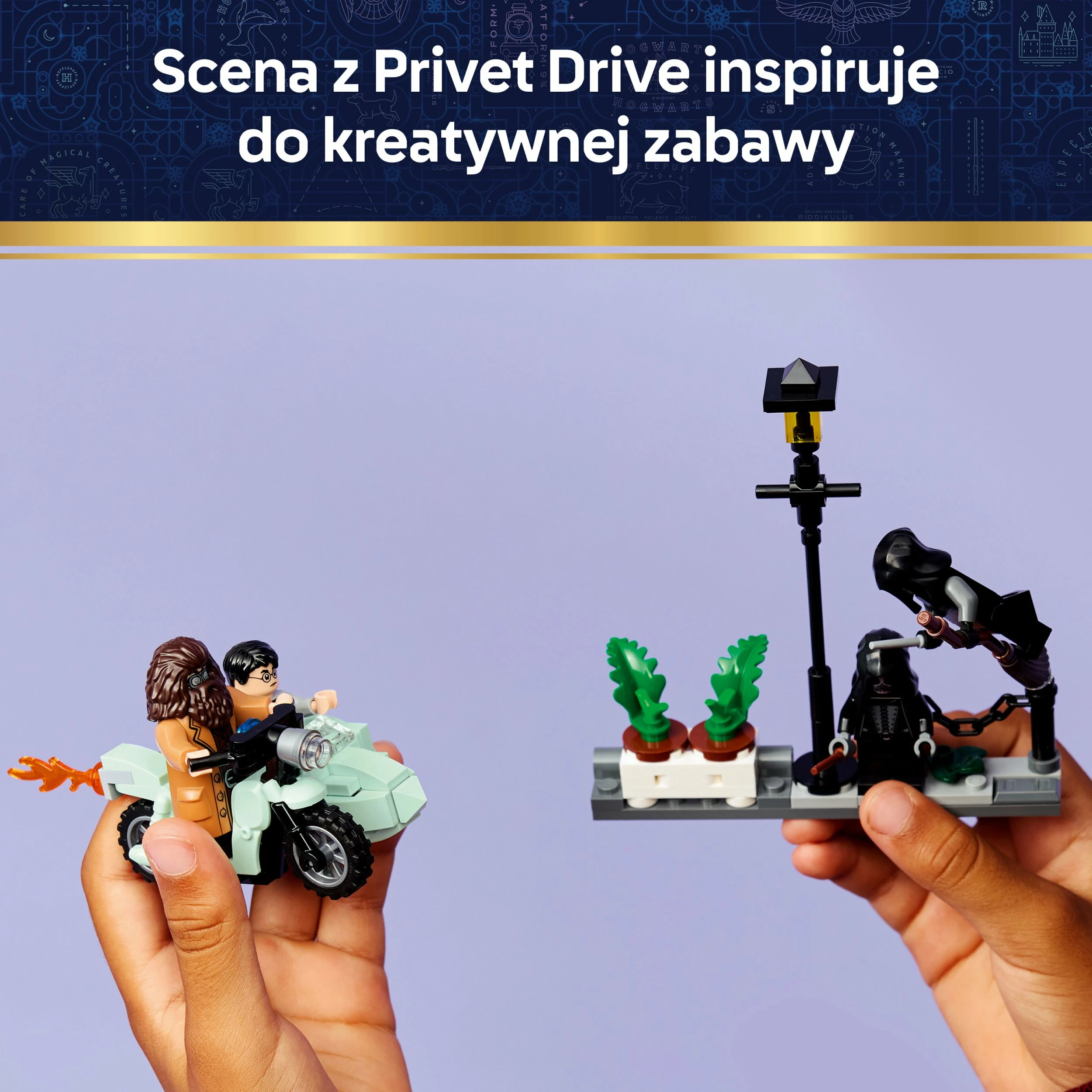 Set ndërtimi LEGO Harry Potter Hagrid and Harry's Escape from Privet Drive 76459, 124 pjesë
