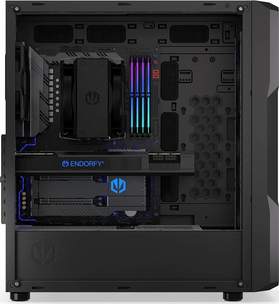 Kasë Endorfy Regnum 400 Air EY2A008 Midi Tower ATX, 2x 2.5\" + 2x 3.5\", 2x USB 3.0, pa furnizues rryme, e zezë