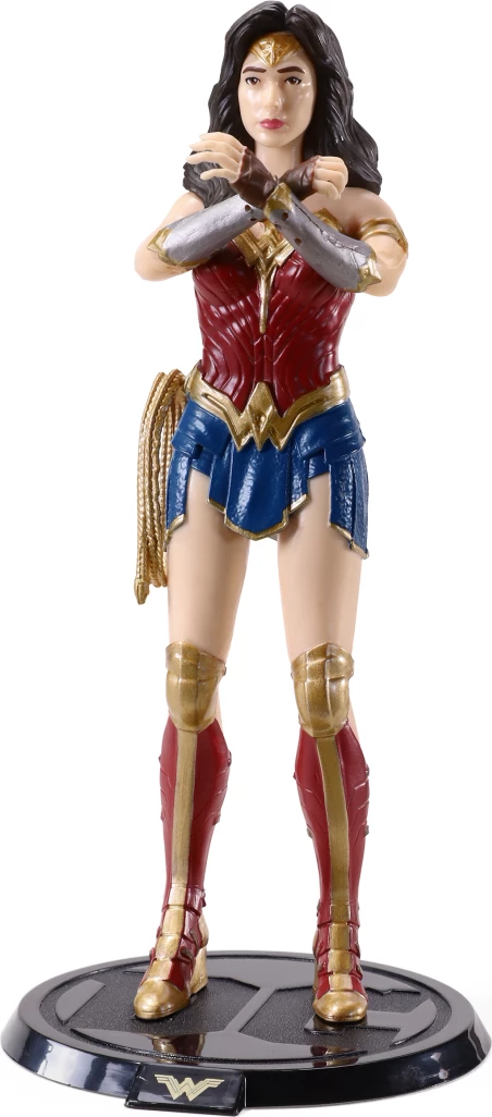 Figurinë fleksibile NOBLE COLLECTION Bendyfigs DC WW84 Wonder Woman Classic Outfit me bazë