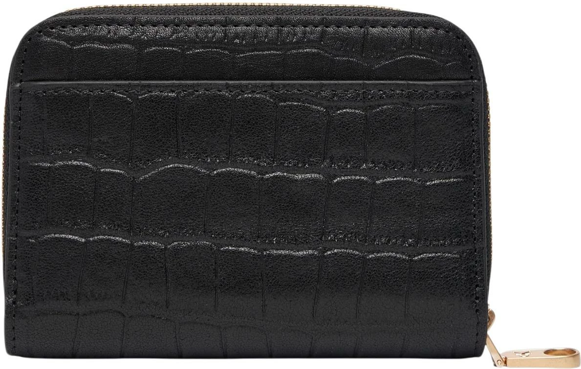 Portofol Calvin Klein CK CROC Medium Flap Zip Around LV04F1095G për femra, i zi