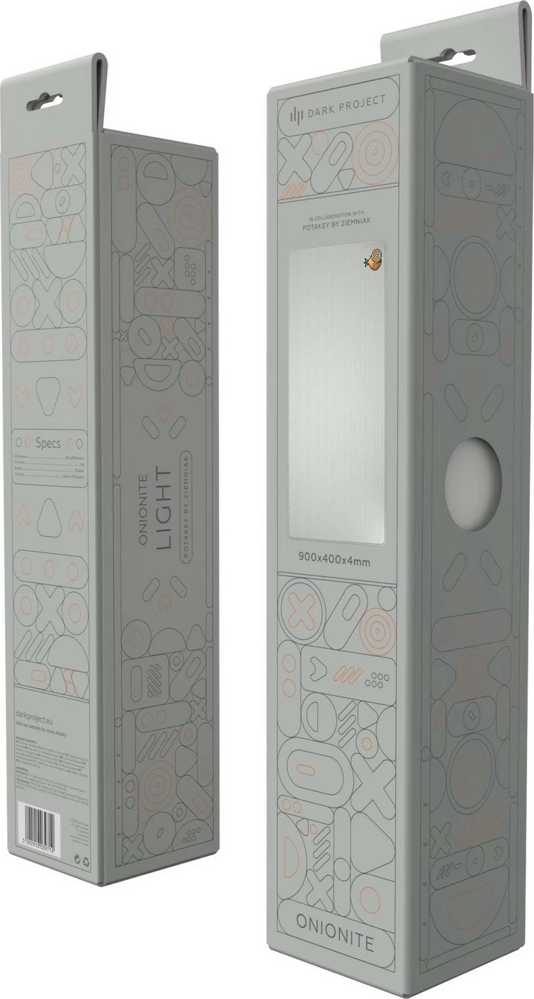 Mauspad Dark Project Onionite Light XL, plastikë, e bardhë